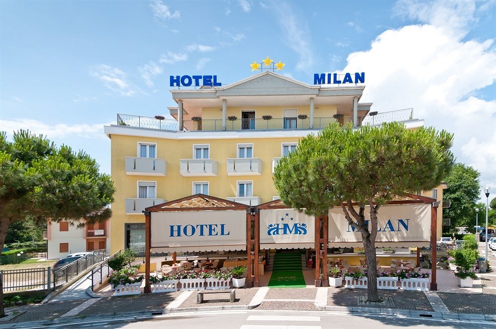 Hotel Milan Rosolina Mare Exterior foto